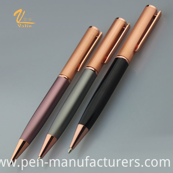 New Style High- End Metal Twist Ball Pen Ink Pen